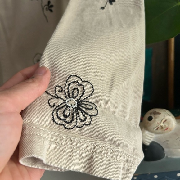 Y2K Floral Embroidered Women's Jacket Medium One Size - Picture 9 of 16